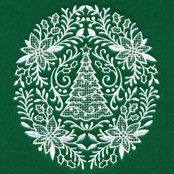Exquisite Christmas Feature (Whitework)