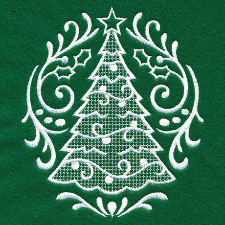Exquisite Christmas Accent (Whitework)