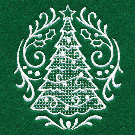 Exquisite Christmas Accent (Whitework)
