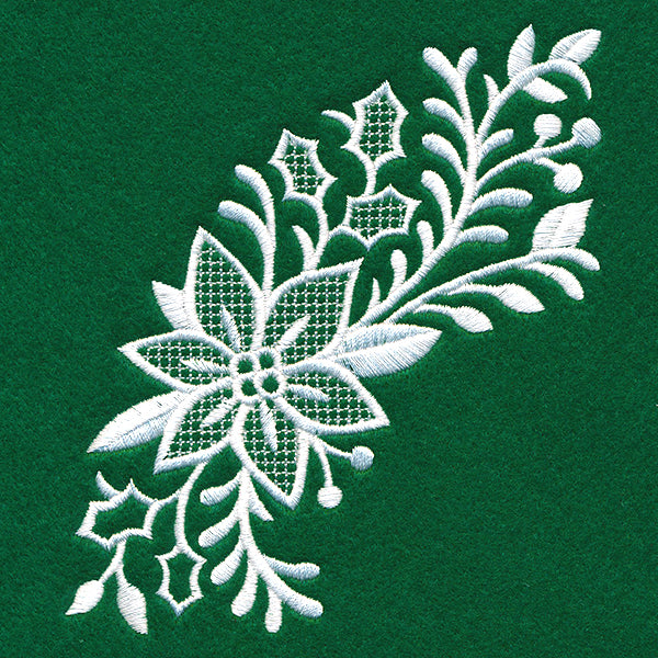Exquisite Christmas Spray (Whitework)