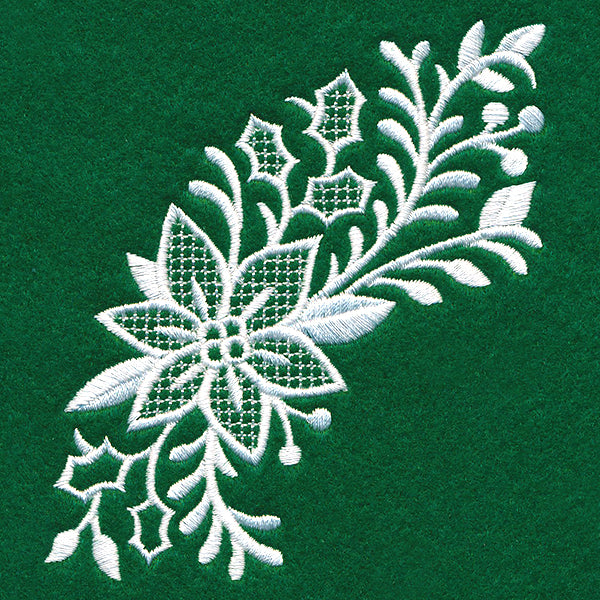 Exquisite Christmas Spray (Whitework)