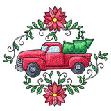 Charming Christmas Retro Truck