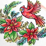 Poinsettia Blooms Cardinal