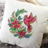 Poinsettia Blooms Cardinal