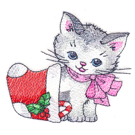 Jolly Kitty with Stocking