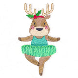 Twirling Christmas Reindeer Ballerina