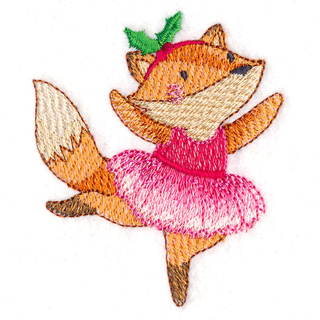 Twirling Christmas Fox Ballerina