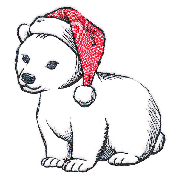Sweet Santa Polar Bear