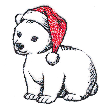 Sweet Santa Polar Bear