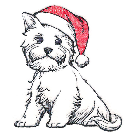 Sweet Santa Puppy