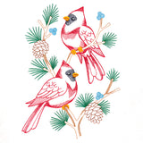 Charming Cardinals in Branches (Vintage)