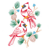 Charming Cardinals in Branches (Vintage)