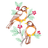 Radiant Robins in Branches (Vintage)