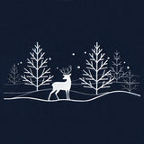 Snowy Deer Scene Border