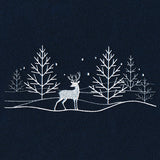 Snowy Deer Scene Border