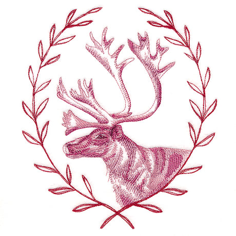 Merry Reindeer with Laurels