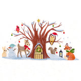 Woodland Christmas Gathering Border