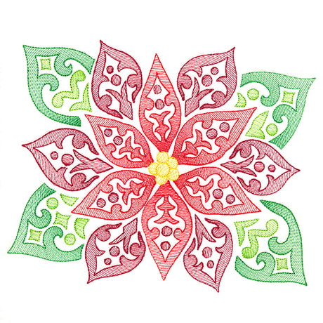 Fanciful Christmas Poinsettia