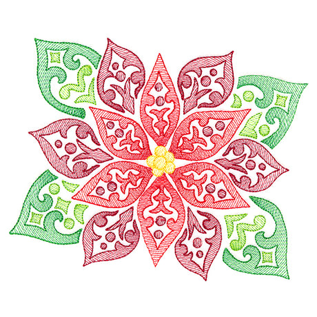 Fanciful Christmas Poinsettia