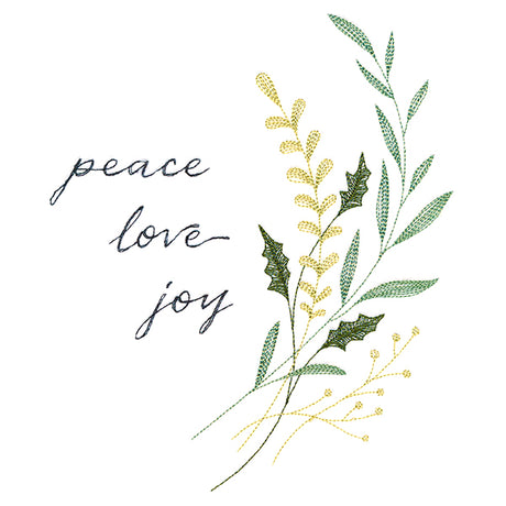 Christmas Finery - Peace, Love, Joy