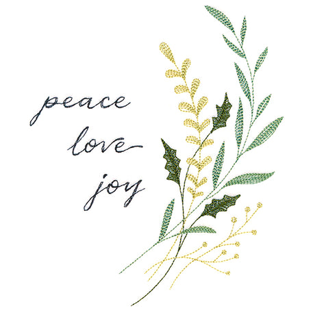Christmas Finery - Peace, Love, Joy
