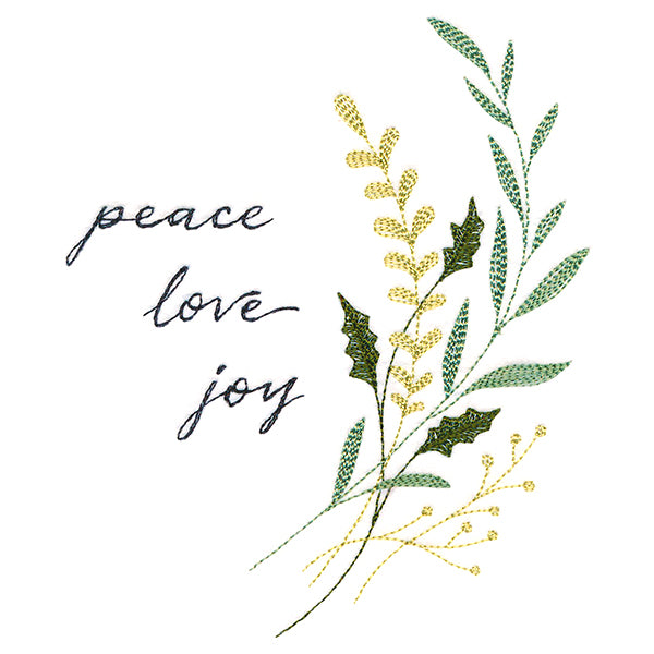 Christmas Finery - Peace, Love, Joy