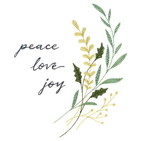 Christmas Finery - Peace, Love, Joy
