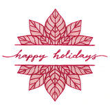 Happy Holidays Poinsettia
