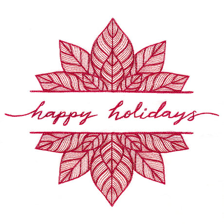 Happy Holidays Poinsettia