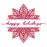 Happy Holidays Poinsettia