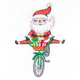 Jolly Free-Wheeling Santa