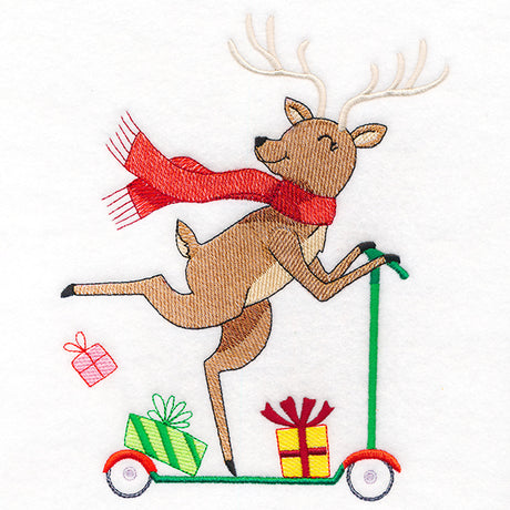 Merry Scooting Reindeer