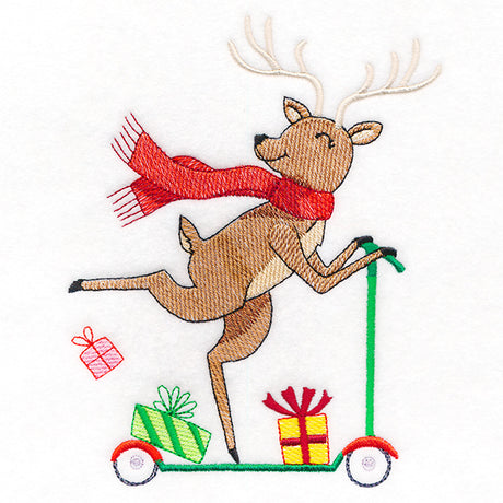 Merry Scooting Reindeer