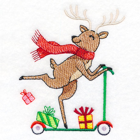 Merry Scooting Reindeer