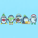 Bundled-Up Penguin Border