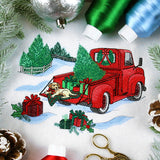 Christmas Retro Truck with Pup