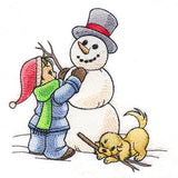 Childhood Charm - Building a Snowman