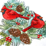 Cheerful Cardinals in Tree