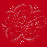 Merry Christmas Calligraphy (Whitework)