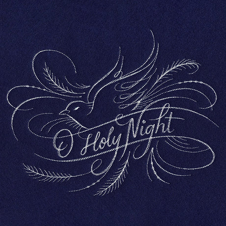 O Holy Night Calligraphy (Whitework)