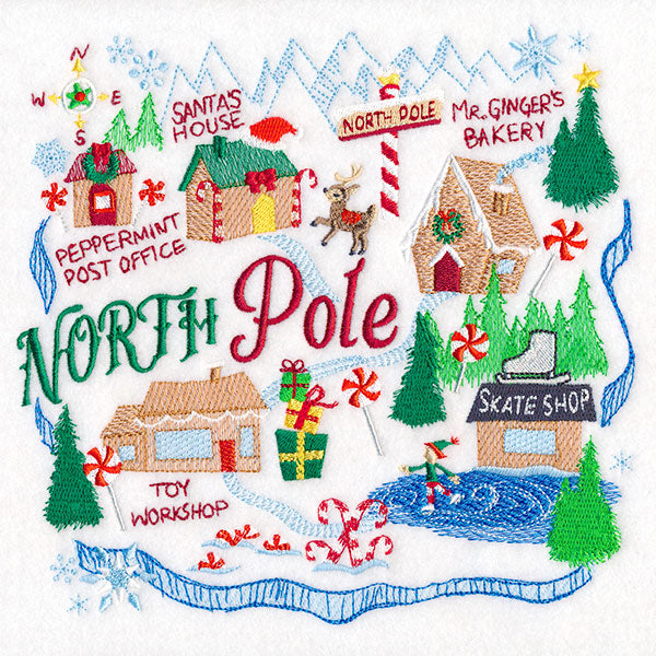 North Pole Village Map