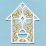 Glimmering Manger Ornament (Lace)
