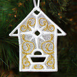 Glimmering Manger Ornament (Lace)