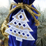 Dazzling Christmas Tree Ornament (Lace)