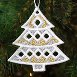 Dazzling Christmas Tree Ornament (Lace)