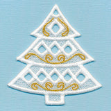 Dazzling Christmas Tree Ornament (Lace)