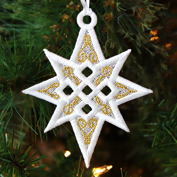 Twinkling Star of Bethlehem Ornament (Lace)