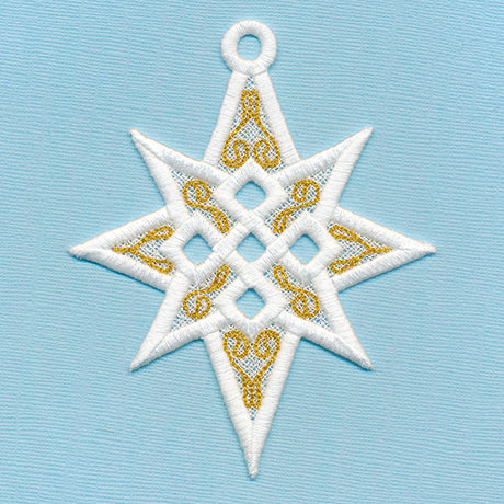 Twinkling Star of Bethlehem Ornament (Lace)