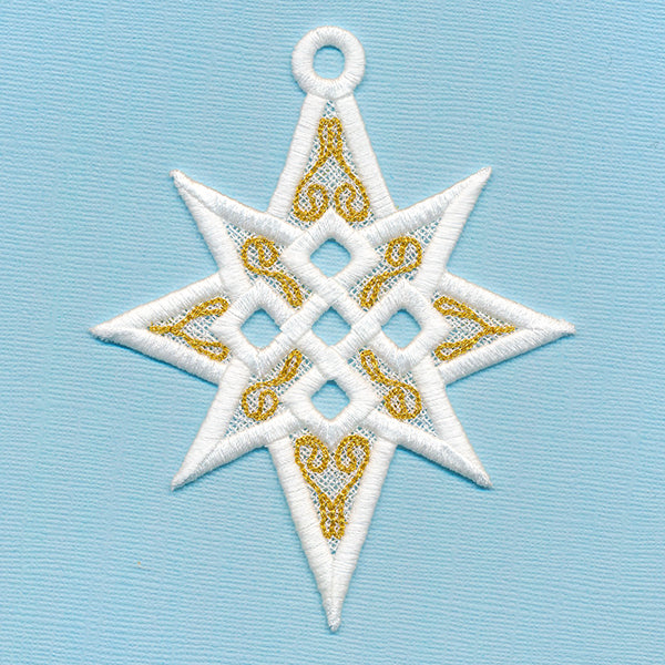 Twinkling Star of Bethlehem Ornament (Lace)