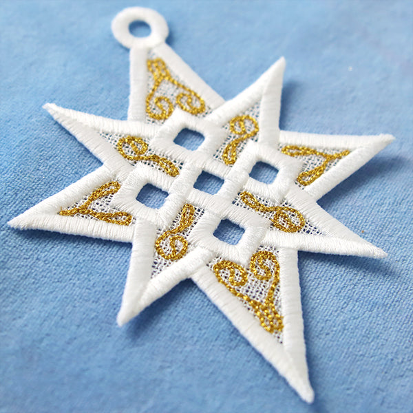 Twinkling Star of Bethlehem Ornament (Lace)